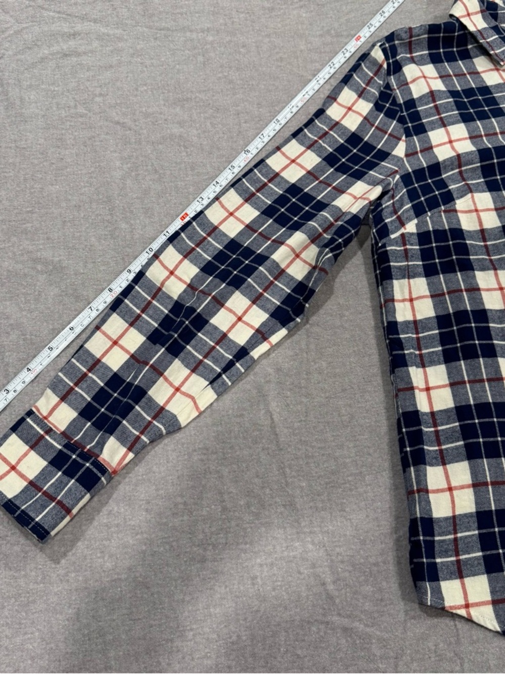 NWT J. Crew Women's Flannel button down shirt blue, white, and red Sz Small - Picture 7 of 10